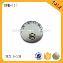 Bouton en métal démontable personnalisé MFB110 / bouton mode jeans